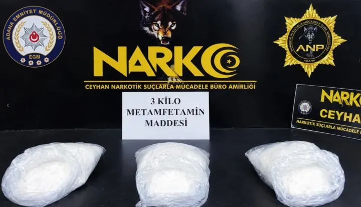 Kilo Kilo Metamfetamin ve Sentetik Hap Ele Geçirildi: Ceyhan Narkotik Destan Yazdı
