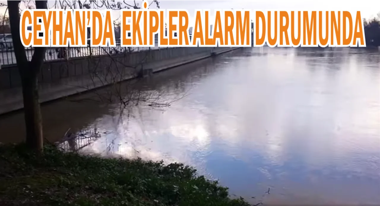 Adana Ceyhan’da Irmak Taşma Noktasında