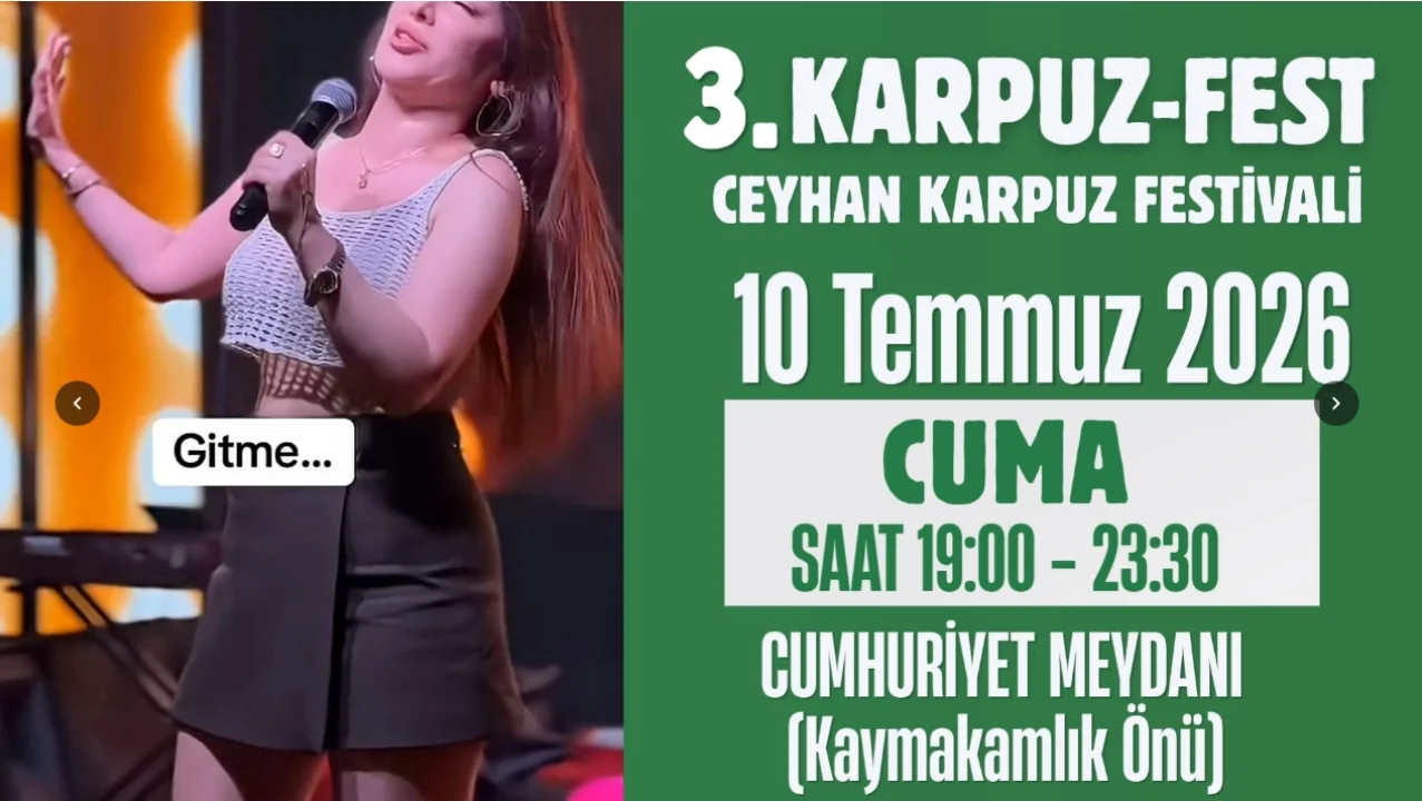 Ünlü Sanatçılar Ceyhan’a Geliyor: Şahan, Mehmet Kamer ve Günay Beylergızı Sahne Alacak